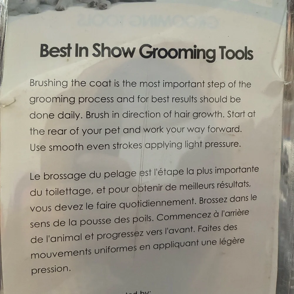 Pet Grooming Brush for Dogs or Cats